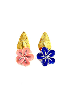 Golden Clowns and Flowers