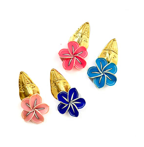 Golden Clowns and Flowers